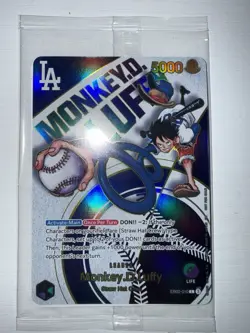 (Sealed) ONE PIECE X DODGERS COLLAB PROMO CARD MONKEY D. LUFFY [EB02-010] - Image 1