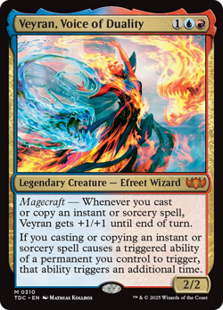 Veyran, Voice of Duality #310 | NM | Tarkir Dragonstorm Commander TDC Magic MTG - Image 1