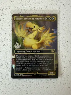 Choco, Seeker of Paradise Borderless Chocobo Track Foil Final Fantasy MTG NM - Image 1