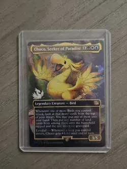 Choco, Seeker of Paradise 569 Borderless Chocobo Track Foil Final Fantasy MTG NM - Image 1