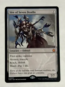 MTG Sire of Seven Deaths Foundations Regular NM - Image 1