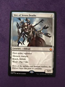 MTG Sire of Seven Deaths Foundations Regular NM - Image 1