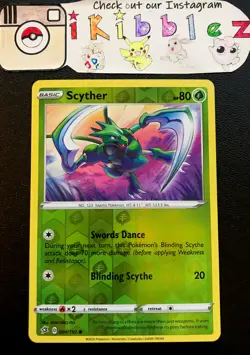 Scyther 004/192 NM Reverse Holo Foil Pokemon Card. Free Tracked Shipping! - Image 1