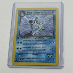 Vintage Pokemon Dark Blastoise Holo Rare 3/82 Team Rocket WOTC Unlimited 70 HP - Image 1