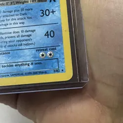 Vintage Pokemon Dark Blastoise Holo Rare 3/82 Team Rocket WOTC Unlimited 70 HP - Image 4