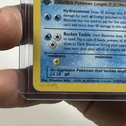 Vintage Pokemon Dark Blastoise Holo Rare 3/82 Team Rocket WOTC Unlimited 70 HP - Image 5