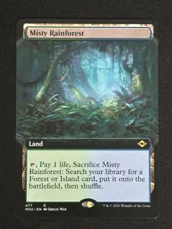 1x MTG Misty Rainforest (Extended Art) - Modern Horizons 2 (MH2) #477 - Magic - Image 1