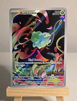 Pokemon Bulbasaur 133/132 English Mega Evolution Stamped Promo - Image 1
