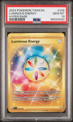 2024 Pokemon TCG - TWM EN - Luminous Energy - Hyper Rare - 226/167 - PSA 10 - Image 1