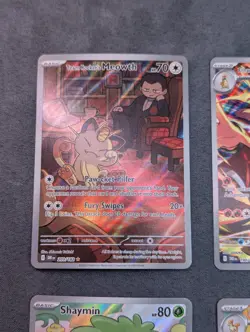 Pokemon Destined Rivals Lot Of 5 Cards Promo & Illustration Rares NM Meowth - Image 2