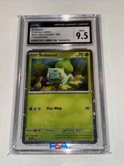 CGC 9.5 MINT Bulbasaur 046 Black Star Promo Cosmos Holo Pokemon Card Now CGC 10 - Image 1