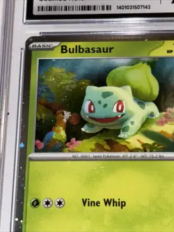 CGC 9.5 MINT Bulbasaur 046 Black Star Promo Cosmos Holo Pokemon Card Now CGC 10 - Image 3