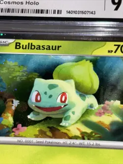 CGC 9.5 MINT Bulbasaur 046 Black Star Promo Cosmos Holo Pokemon Card Now CGC 10 - Image 4