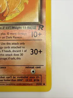 Dark Flareon 35/82 Team Rocket Regular Uncommon Vintage Pokemon Card - Image 5