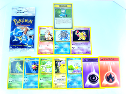 Pokemon - Base Set OPENED Pack - Blastoise Artwork Long Crimp - 11 Cards - NM - Image 1