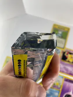 Pokemon - Base Set OPENED Pack - Blastoise Artwork Long Crimp - 11 Cards - NM - Image 3