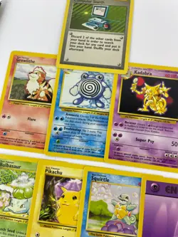 Pokemon - Base Set OPENED Pack - Blastoise Artwork Long Crimp - 11 Cards - NM - Image 5