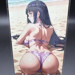Hinata Hyuga Anime Waifu Card Doujin ACG Goddess Holo - Image 1