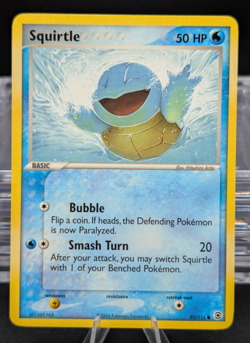 Pokemon TCG Squirtle 83/112 EX FireRed & LeafGreen Card - Image 1