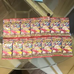 Pokemon Japanese XY Emerald Break Booster Packs Mega Rayquaza - 15 Packs - Image 1