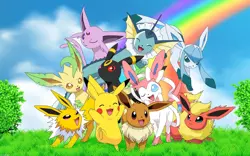 Pokemon eevee evolutions Pad Gaming Mat Desk - Image 1