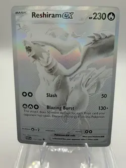 Reshiram ex 173/086 Black White Rare Pokemon Sv: White Flare English NM - Image 1