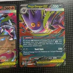 Pokemon Mega Charizard X ex 13/094 & Mega Gengar ex 56/094 Phantasmal Flames NM - Image 3