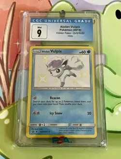 2019 Pokemon Hidden Fates Alolan Vulpix SV8/SV94 CGC 9 Mint - Image 1