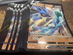 LOT OF (150) 2022 Pokemon SWSH Lucario V Oversized Jumbo Promo #078/189 - Image 1