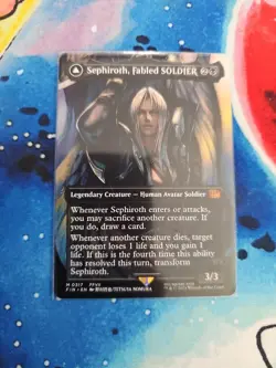 MTG English Sephiroth, Fabled SOLDIER (Borderless) (0317) NM regular NON-FOIL - Image 1