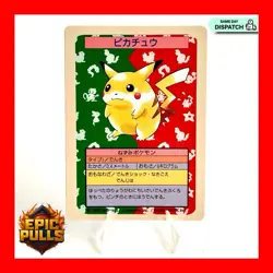 Pokemon Pikachu Topsun Blue Back 1995 Japanese No Number Error Card - Image 1