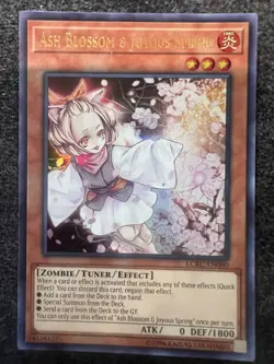 Yugioh Ash Blossom & Joyous Spring LCKC-EN080 Ultra Rare Unlimited Edition NM - Image 1