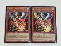 Droll & Lock Bird LCKC-EN077 x2 Ultra Rare Yugioh Set Legendary Collection Kaiba - Image 1