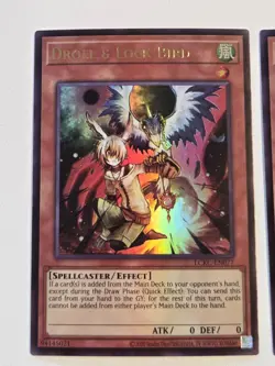 Droll & Lock Bird LCKC-EN077 x2 Ultra Rare Yugioh Set Legendary Collection Kaiba - Image 2
