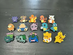 Pokemon Enamel Pin Lot of 15 - Pikachu Charizard Snorlax Squirtle Gengar Etc. - Image 1