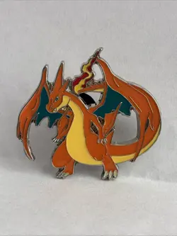 Official Nintendo Mega Charizard Y Collectors Pin Pokemon TCG Enamel Pin - Image 1