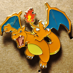 Pokemon TCG Charizard Enamel Pin Official Nintendo Collectible Badge - Image 1