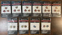 LOT OF TEN (10) Pokemon Center 2021 Pixel Pins. Charizard, Pikachu, etc. SEALED! - Image 1
