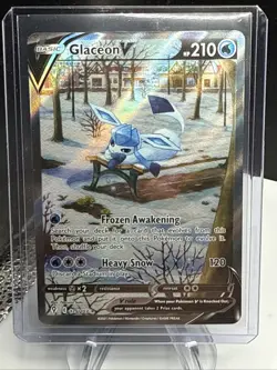 Pokemon TCG Glaceon V Alt Art Evolving Skies 175/203 NM Well Centered - Image 1