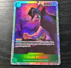 One Piece CCG Dracule Mihawk Legacy Of The Master SR Foil Card OP12-030 NM - Image 1