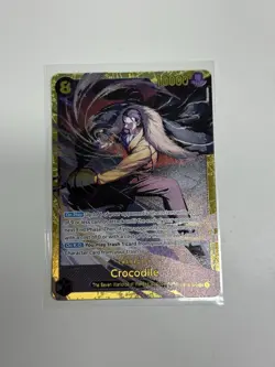 Crocodile OP14-120 Secret Alternate Art The Azure Sea's Seven Sec One Piece - Image 1