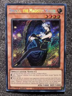Yugioh Spenta, the Magistus Sealer BPRO-EN098 Secret Rare 1st Edition NM - Image 1