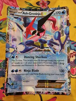 Pokemon TCG Ash-Greninja EX Card XY133 Jumbo Edition, Near Mint Condition - Image 1