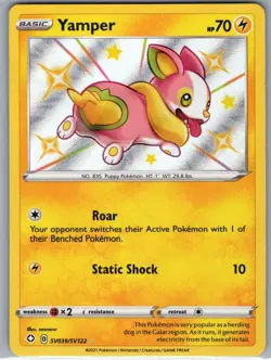 Yamper SV039/SV122 Shining Fates: Shiny Vault - Pokemon Card - NM - Image 1