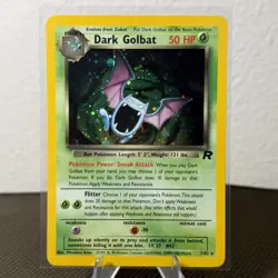 Pokemon Dark Golbat Holo Rare TCG Card 7/82 Unlimited Vintage - Image 1