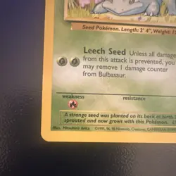 Pokemon TCG Bulbasaur Base Set, Unlimited Common Card 44/102, Lightly Played - Image 5