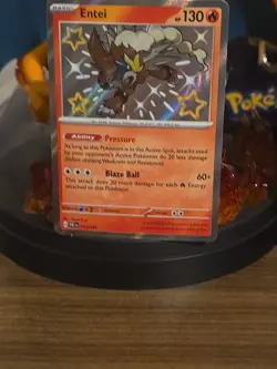 Entei 112/091 SV Paldean Fates Shiny Rare Pokemon NM Condition - Image 2