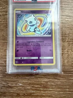 2017 POKEMON SUN & MOON SHINING LEGENDS #40 SHINING MEW-HOLO PSA 8 - Image 3