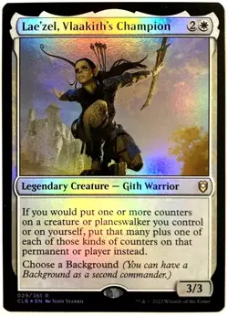 MTG Lae'zel, Vlaakith's Champion *FOIL* Commander Legends Baldur's Gate 029 NM - Image 1