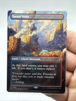 MTG Lorwyn Eclipsed - Steam Vents (Borderless) Regular - Image 2